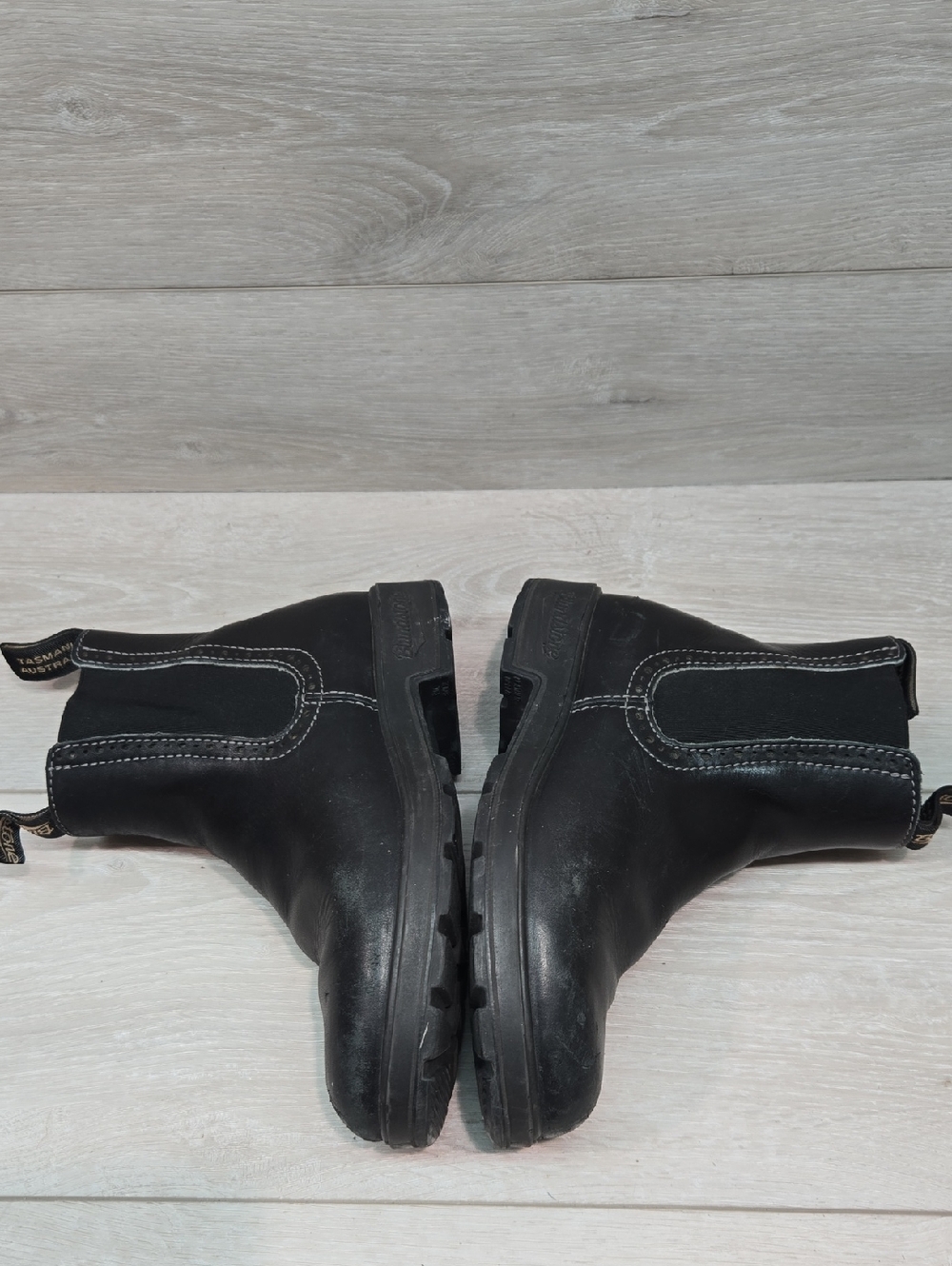 Blundstone Women Moto Black High TopLeather Chelsea Boots Shoes Sz UK 3 US 6 - Picture 11 of 15